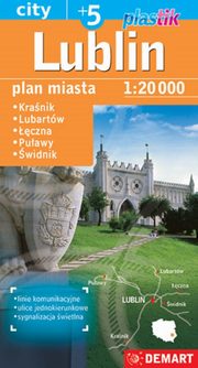 Lublin PLUS 5 1:20000- mapa samochodowa plastik, 
